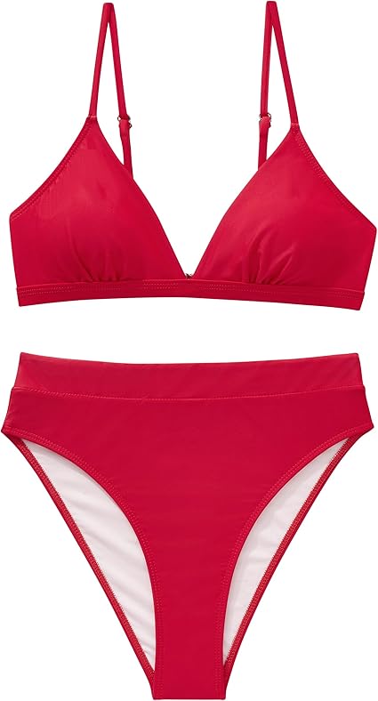 High Waisted Triangle Bikini – Sexy 2 Piece High Cut Swimsuit
