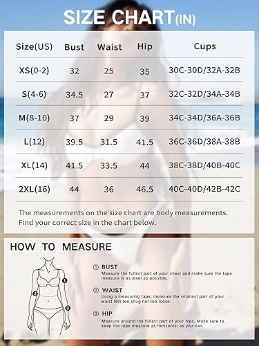 Womens Ribbed Underwire Bikini Set High Cut Colorblock V Notch Swimwear Printed High Leg Swimsuit