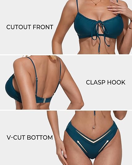 High Waisted String Bikini Set – Sexy Cutout Two Piece Swimsuit